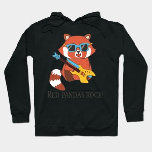 Red Pandas Rock, Funny Cute Red Panda Hoodie